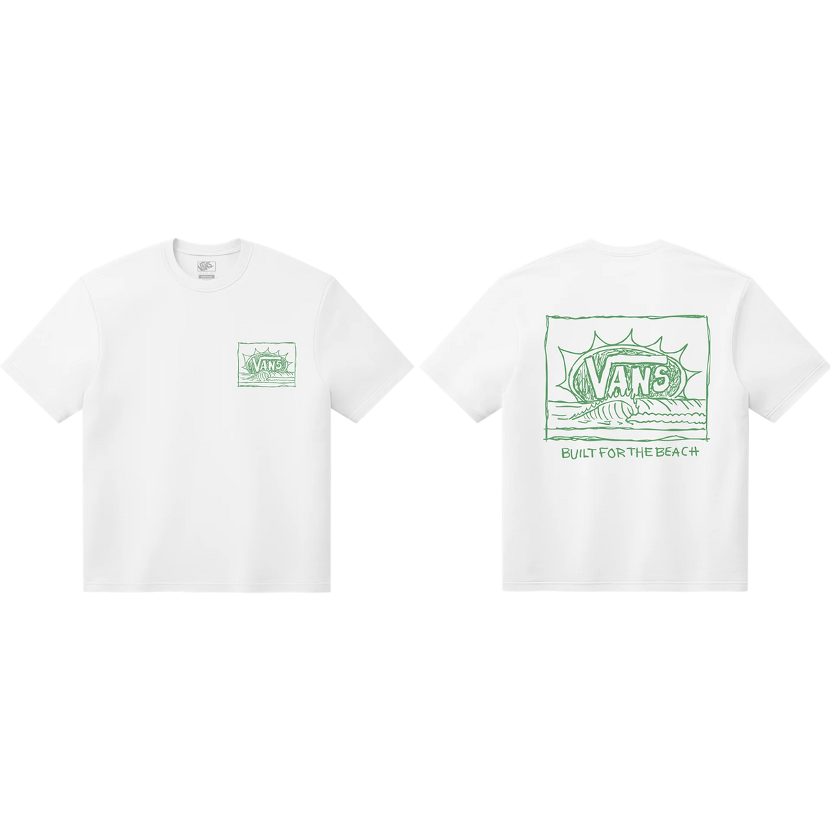 Vans Bright Day SS Tee - White | Vans | Mens T-Shirts - Northshore Newquay - Surf/Skate Shop