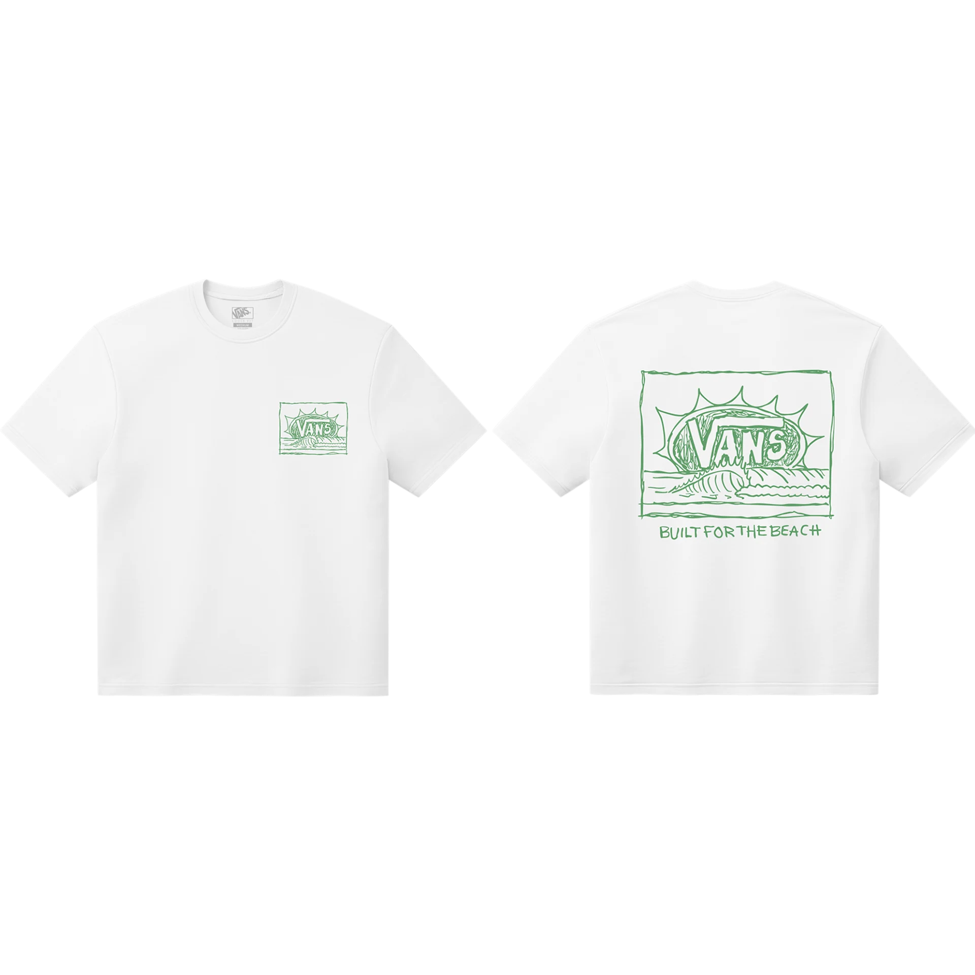Vans Bright Day SS Tee - White | Vans | Mens T-Shirts - Northshore Newquay - Surf/Skate Shop