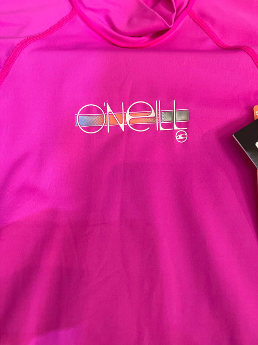 O'NEILL Girls Premium Skins Short Sleeve Rash Vest - Berry | O’neill | rashvest