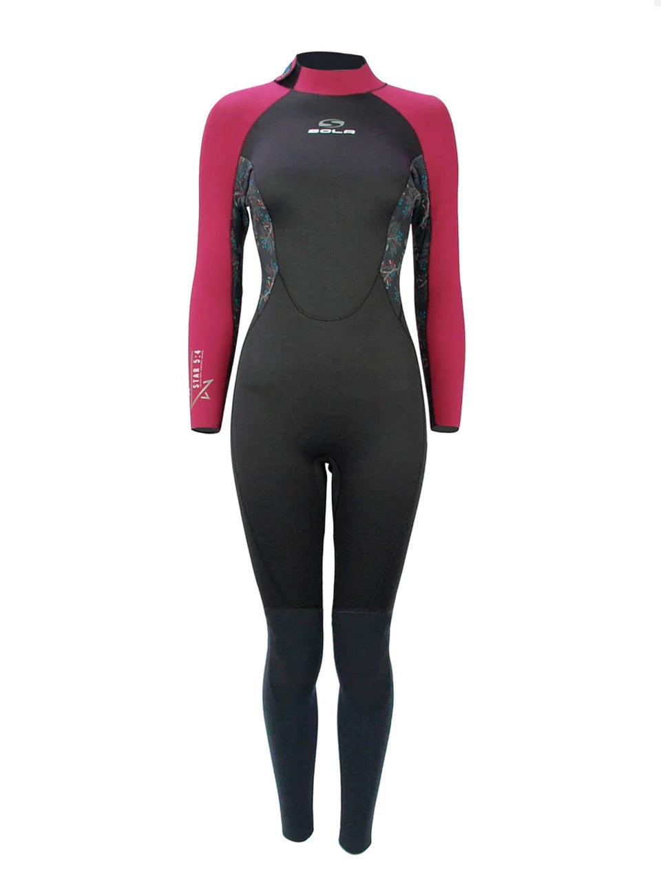 SOLA STAR LADIES 5/4 BZ FULLSUIT | Sola | Winter Wetsuit - Northshore Newquay - Surf/Skate Shop