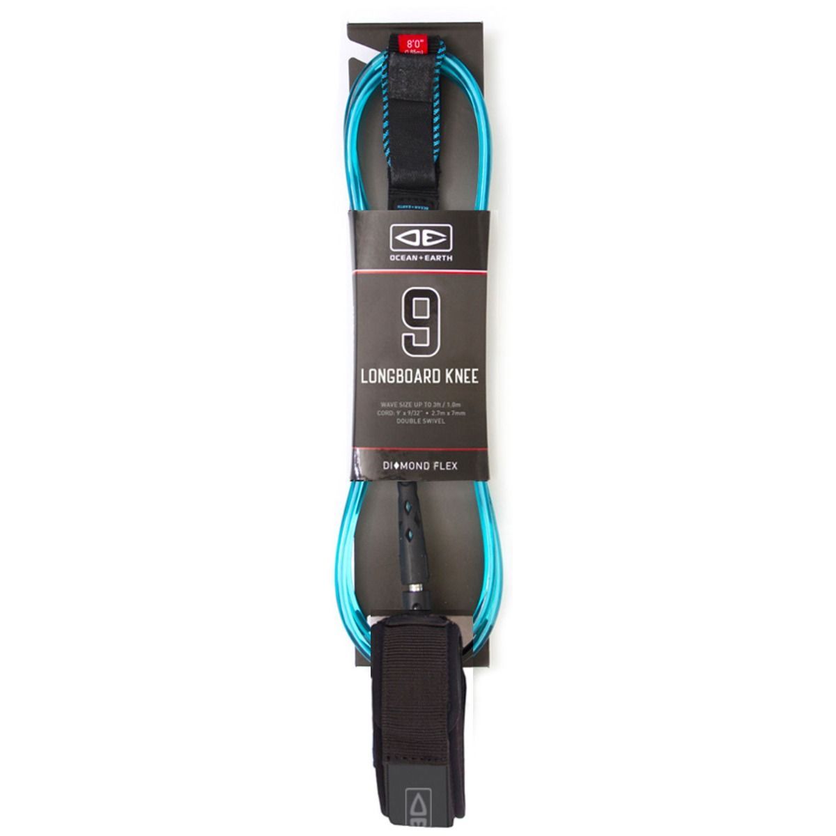 Ocean and earth 9ft Calf / Knee Longboard Leash | Ocean & Earth | Surfboard Leash - Northshore Newquay - Surf/Skate Shop
