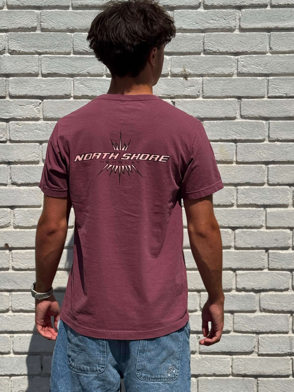 Northshore The 90s Vault T-Shirt- Washed Maroon | Northshore Surf Shop | - Northshore Newquay - Surf/Skate Shop