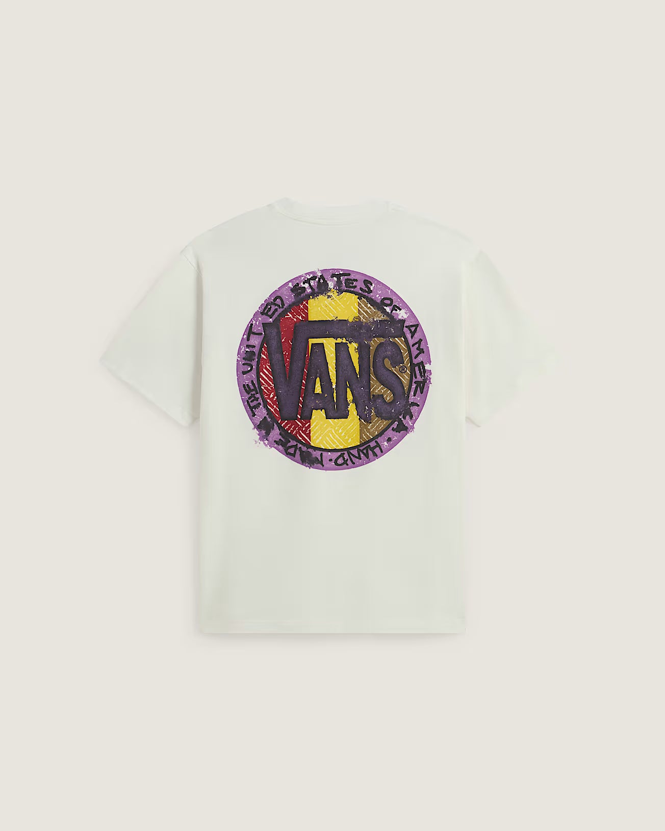 Vans Blotched Circle T-Shirt-Marshmallow | Vans | - Northshore Newquay - Surf/Skate Shop