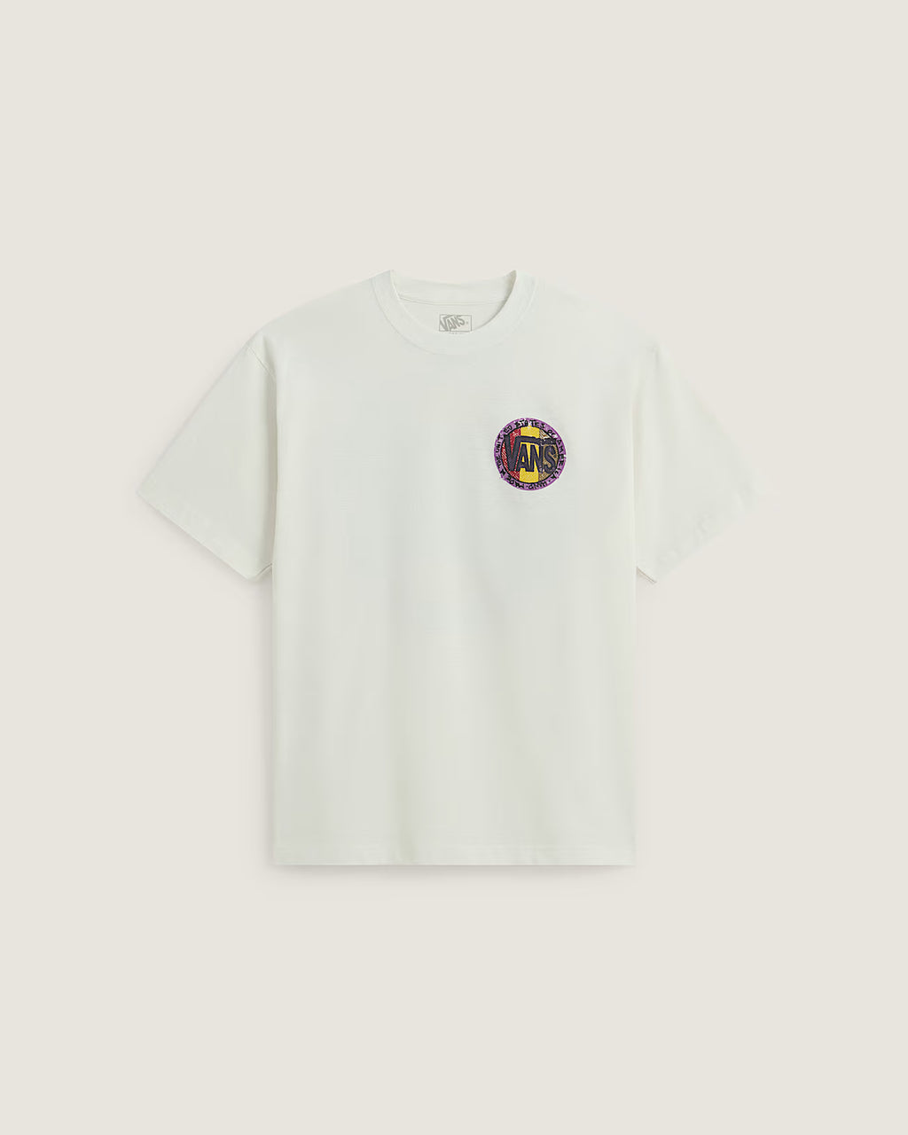 Vans Blotched Circle T-Shirt-Marshmallow | Vans | - Northshore Newquay - Surf/Skate Shop