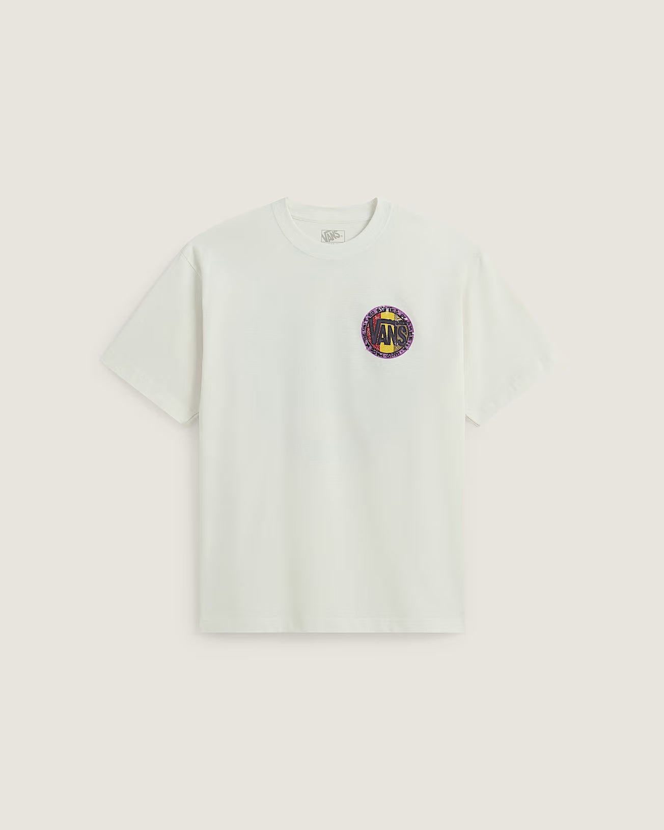 Vans Blotched Circle T-Shirt-Marshmallow | Vans | - Northshore Newquay - Surf/Skate Shop