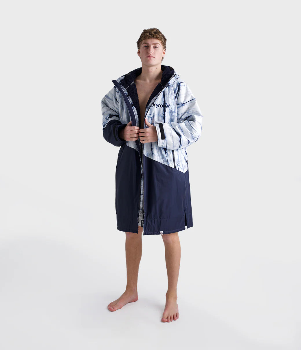 Dryrobe Advance Long Sleeve Contrast - Batik/Blue | Dryrobe | - Northshore Newquay - Surf/Skate Shop