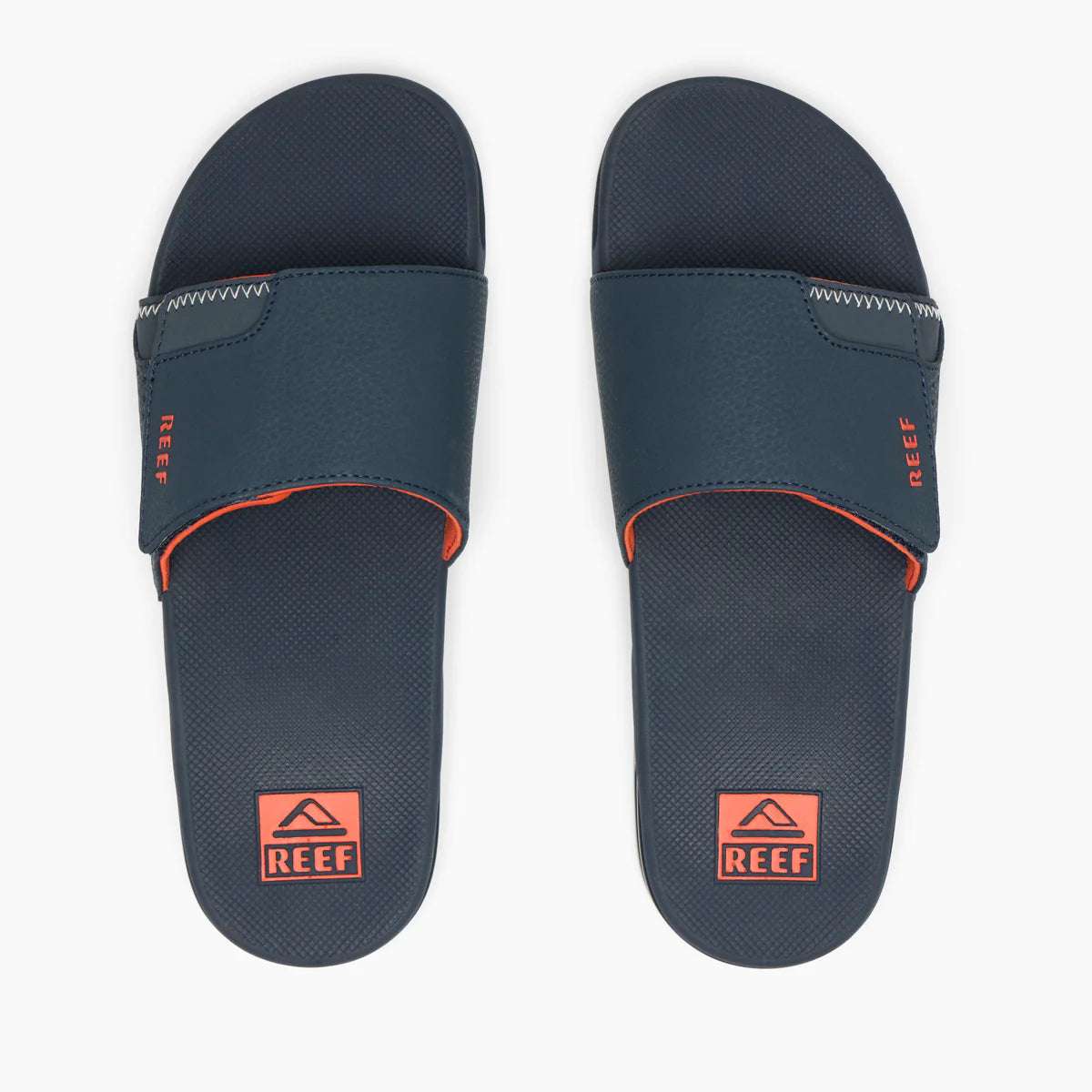Reef Fanning Slide - Navy/Orange/White | Reef |