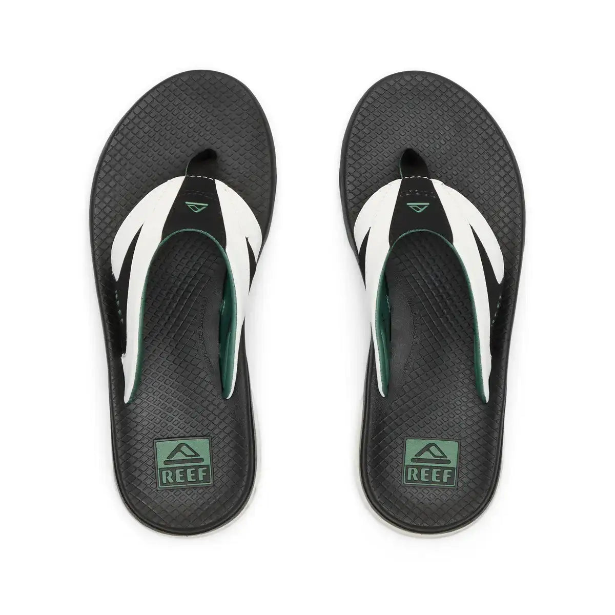 Reef Fanning+ - White/Black/Green | Reef | - Northshore Newquay - Surf/Skate Shop