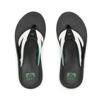Reef Fanning+ - White/Black/Green | Reef | - Northshore Newquay - Surf/Skate Shop