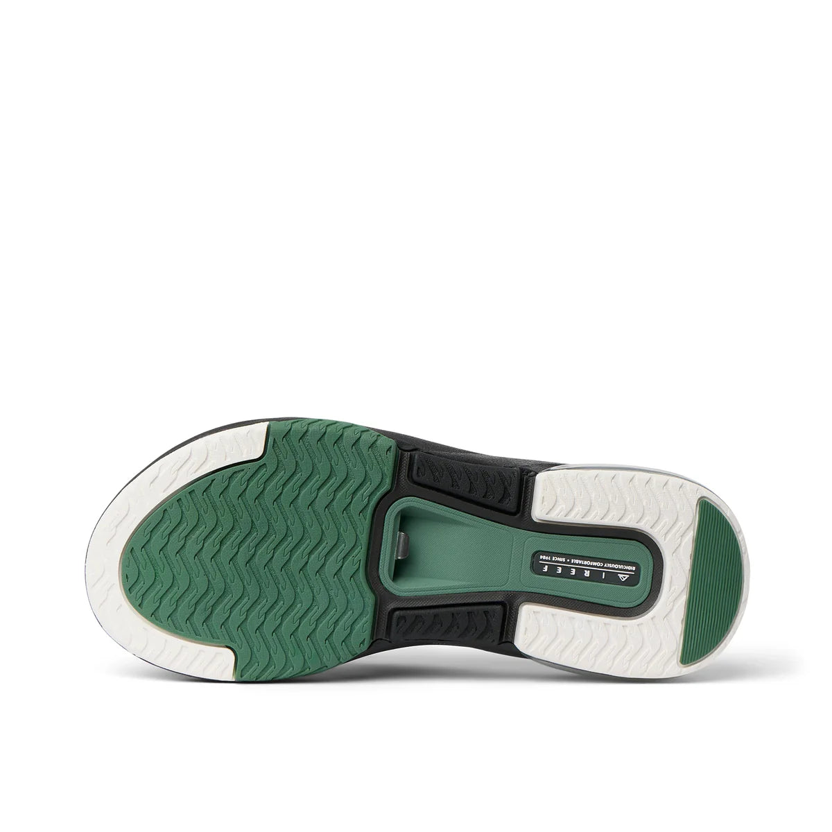 Reef Fanning+ - White/Black/Green | Reef | - Northshore Newquay - Surf/Skate Shop