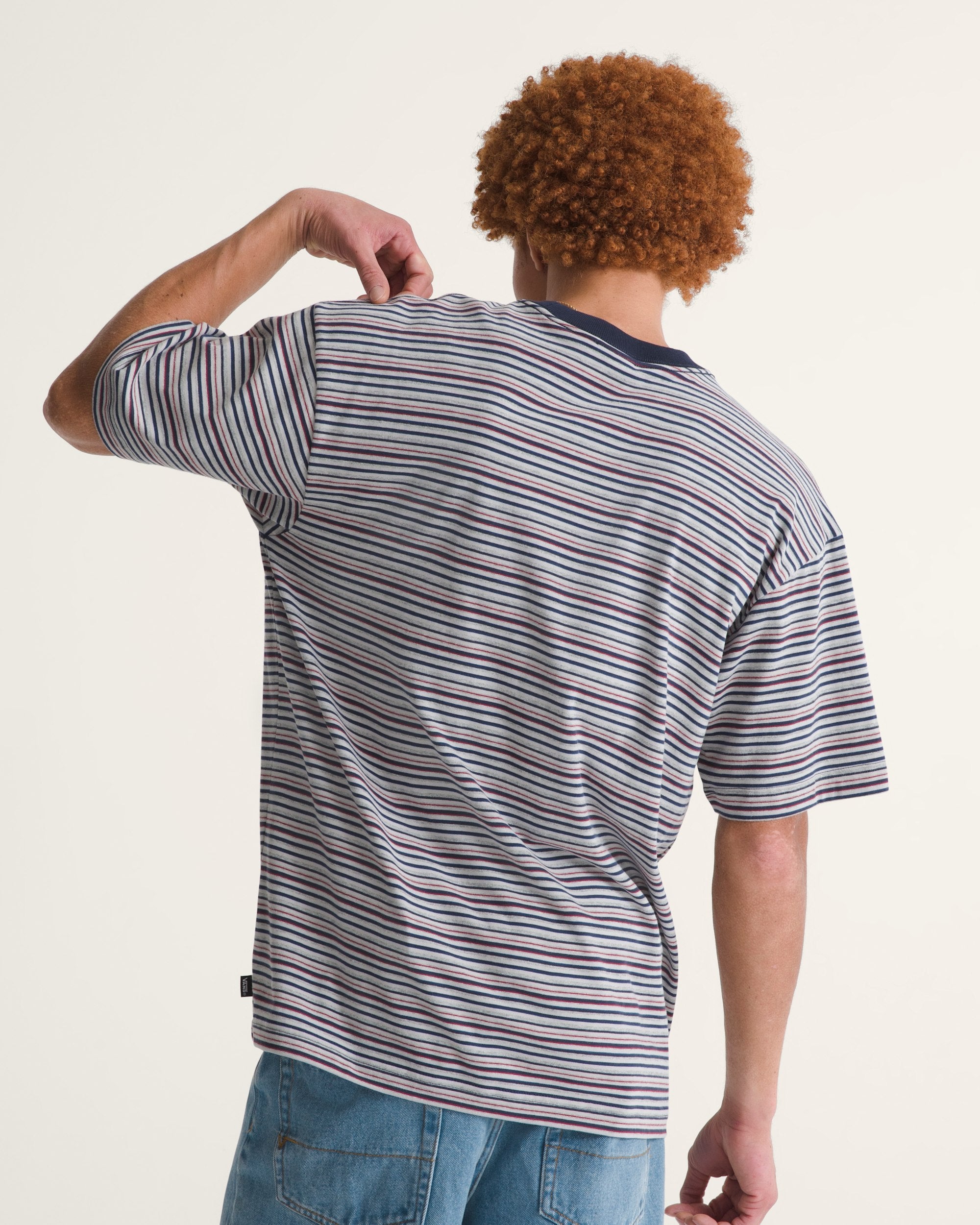 Vans Cameron Stripe SS Knit - Parisian Night | Vans | Mens Knits - Northshore Newquay - Surf/Skate Shop