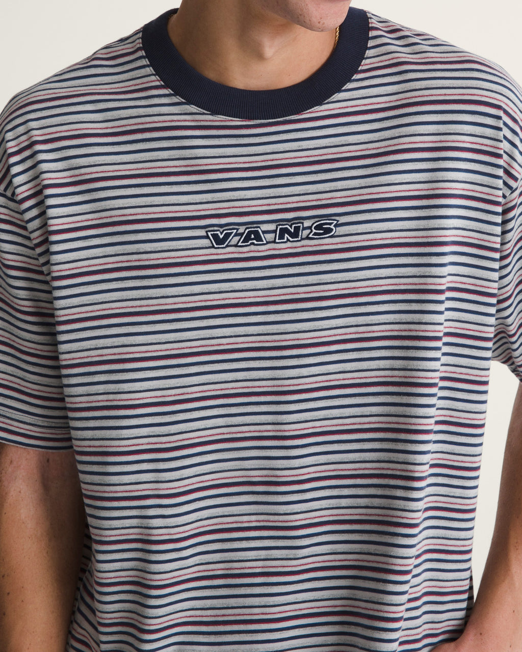 Vans Cameron Stripe SS Knit - Parisian Night | Vans | Mens Knits - Northshore Newquay - Surf/Skate Shop