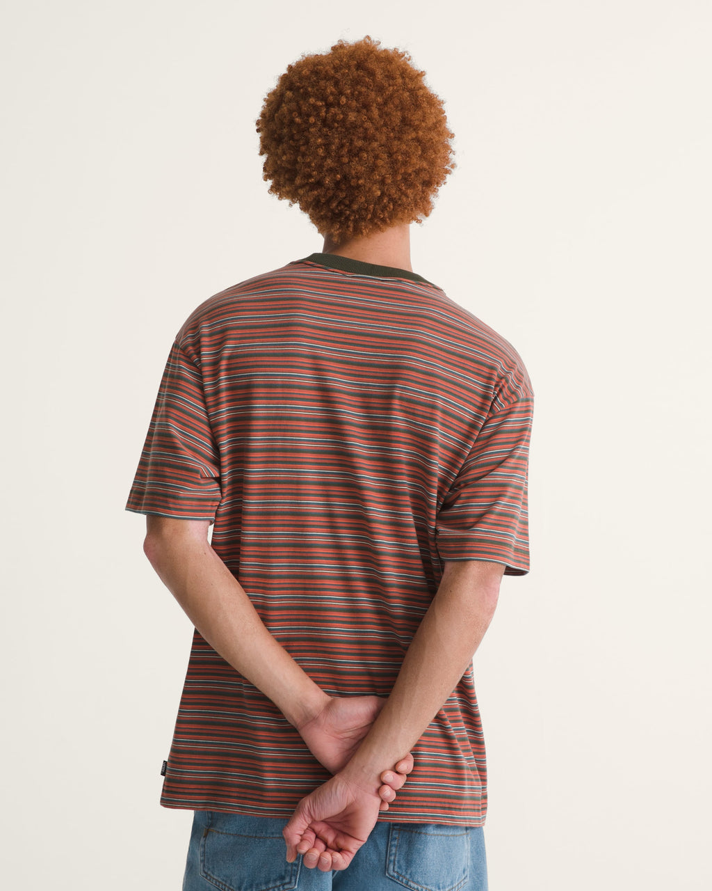 Vans Cameron Stripe SS Knit - OBSIDIAN FERN | Vans | Mens Knits - Northshore Newquay - Surf/Skate Shop