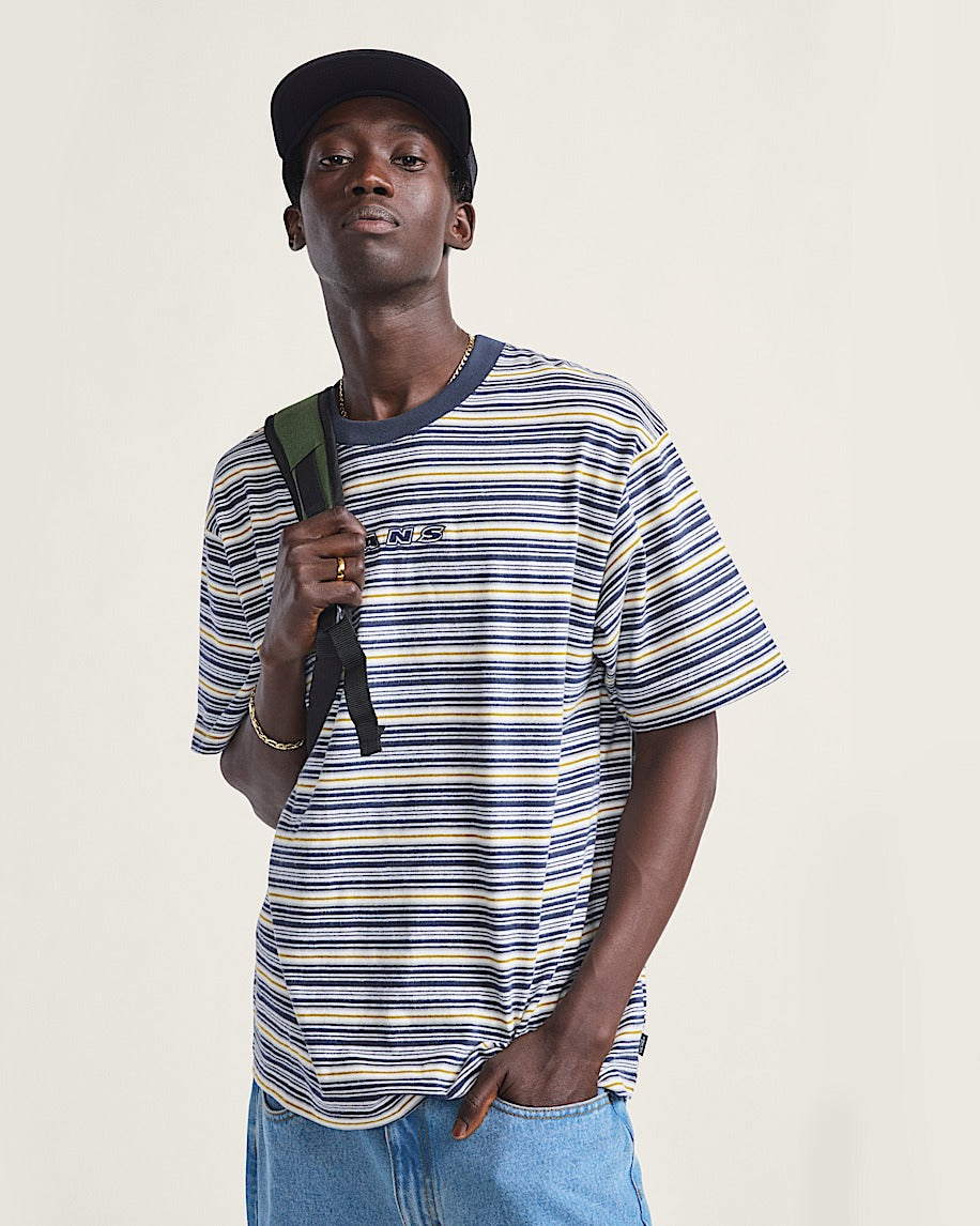 Vans Cameron Stripe T-Shirt-Marshmallow | Vans | T Shirt