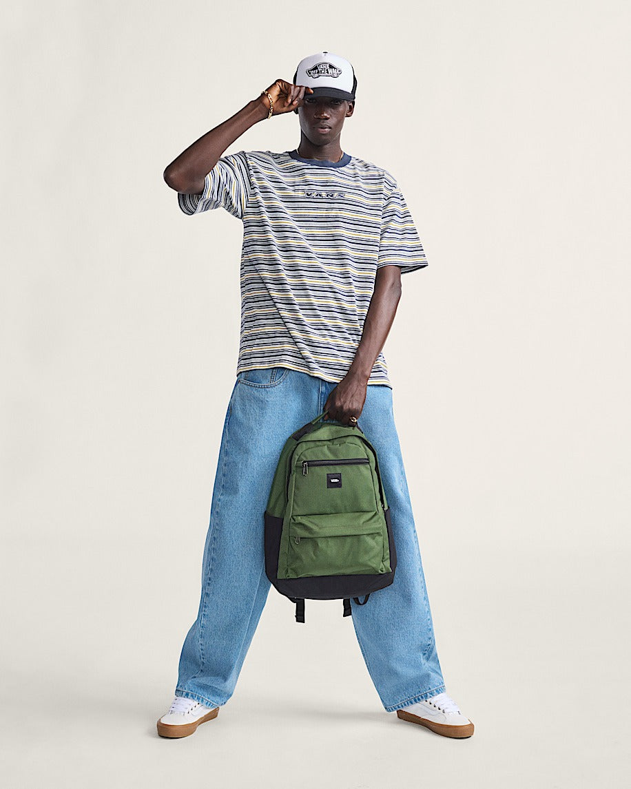 Vans Cameron Stripe T-Shirt-Marshmallow | Vans | T Shirt