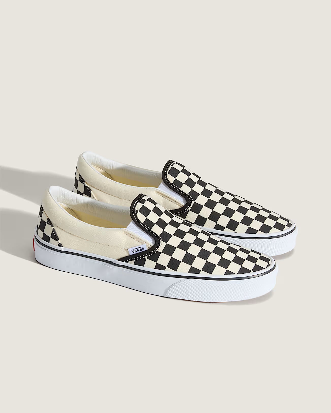 Vans Checkerboard Classic Slip-On Shoes-Black/White | Vans | - Northshore Newquay - Surf/Skate Shop