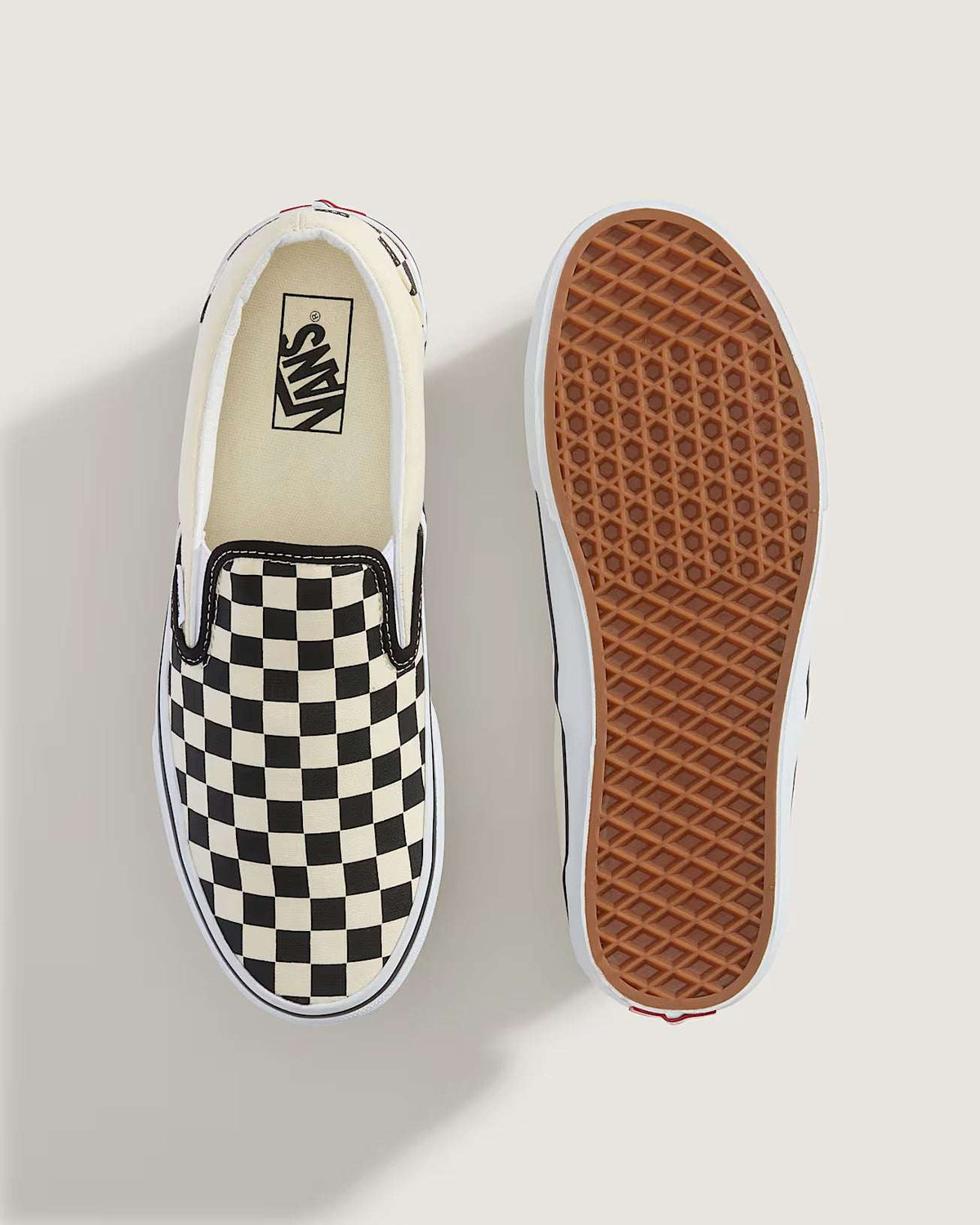 Vans Checkerboard Classic Slip-On Shoes-Black/White | Vans | - Northshore Newquay - Surf/Skate Shop