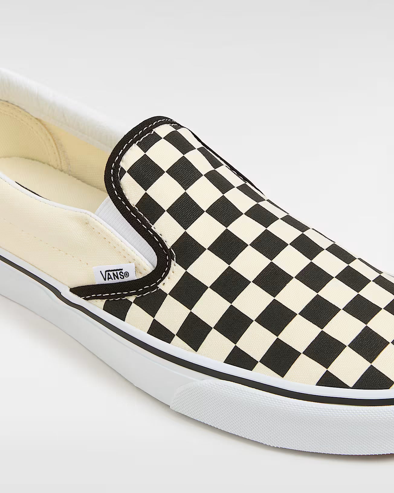 Vans Checkerboard Classic Slip-On Shoes-Black/White | Vans | - Northshore Newquay - Surf/Skate Shop