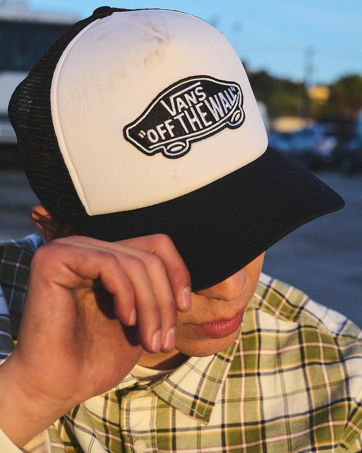 Vans Classic Patch Curved Bill - Black/White | Vans | Mens Hats - Northshore Newquay - Surf/Skate Shop