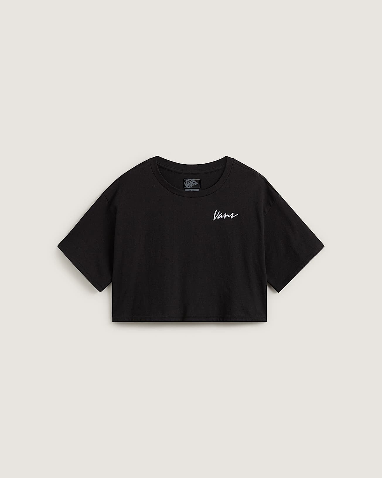Vans Classic Script T-Shirt-Black | Vans | crop Top