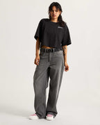 Vans Classic Script T-Shirt-Black | Vans | crop Top