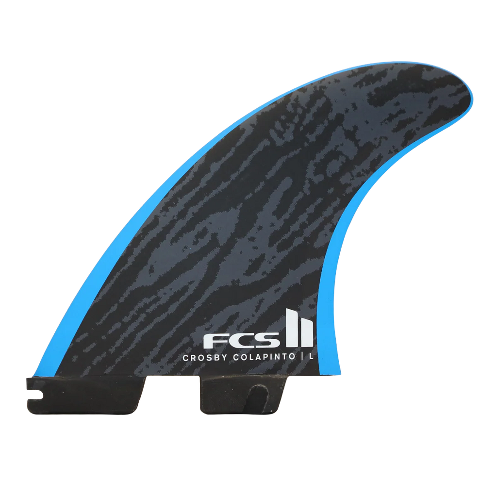 FCS II Crosby Colapinto PC Tri Fins - Black/Blue | FCS | Fin - Northshore Newquay - Surf/Skate Shop