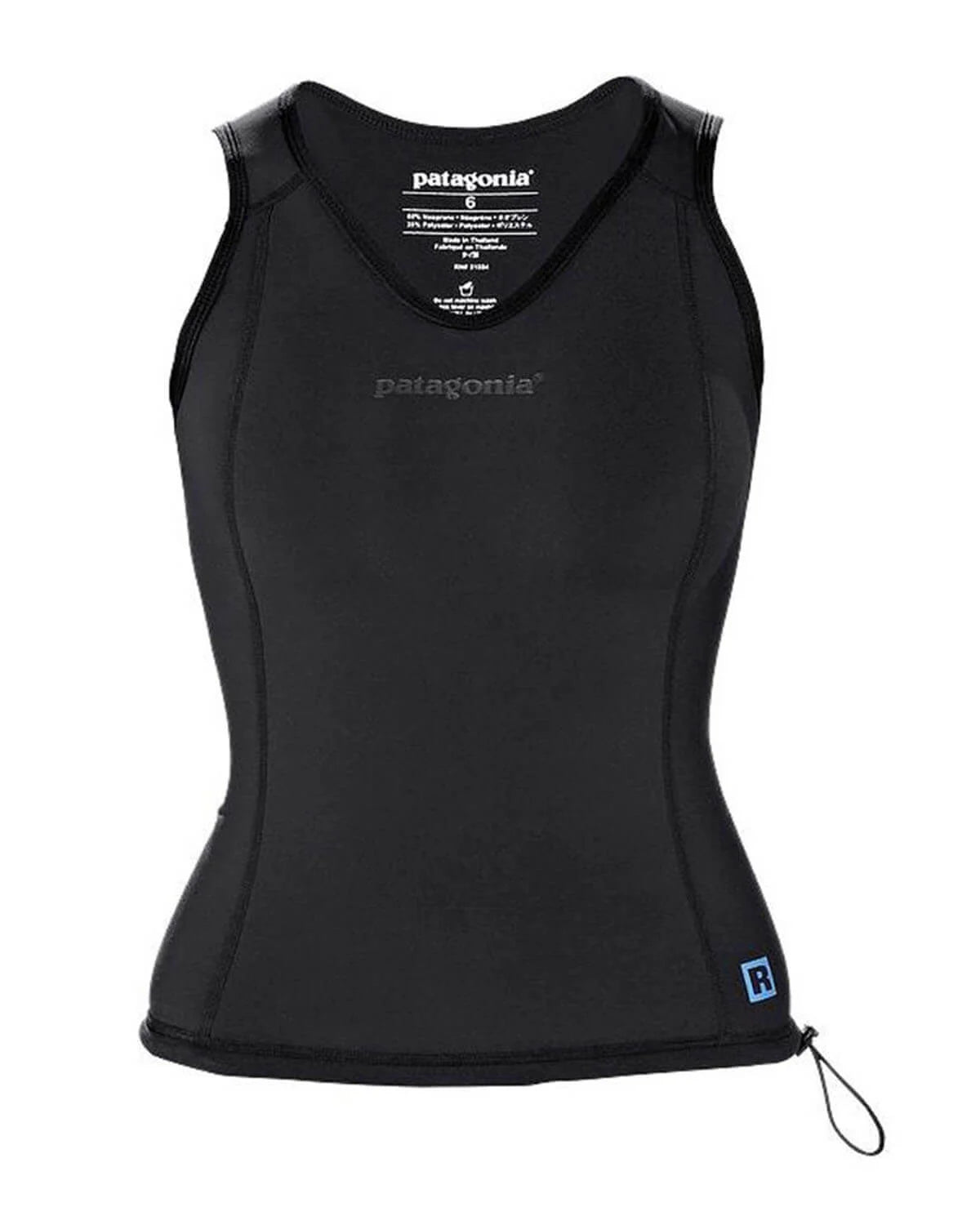 PATAGONIA R1 LITE YULEX WOMENS WETSUIT VEST TOP - BLACK