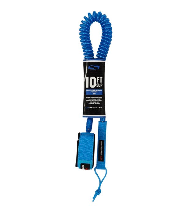 Sola 10ft 8mm SUP Coil Leash
