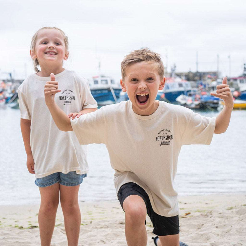 Kids Classic Logo Tee | Natural | Northshore Surf Shop | Kids Clothing - Northshore Newquay - Surf/Skate