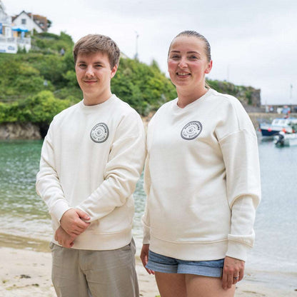 Checkered Crew | Ivory | Northshore Surf Shop | Sweatshirt