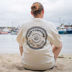 Checkered Crew | Ivory | Northshore Surf Shop | Sweatshirt