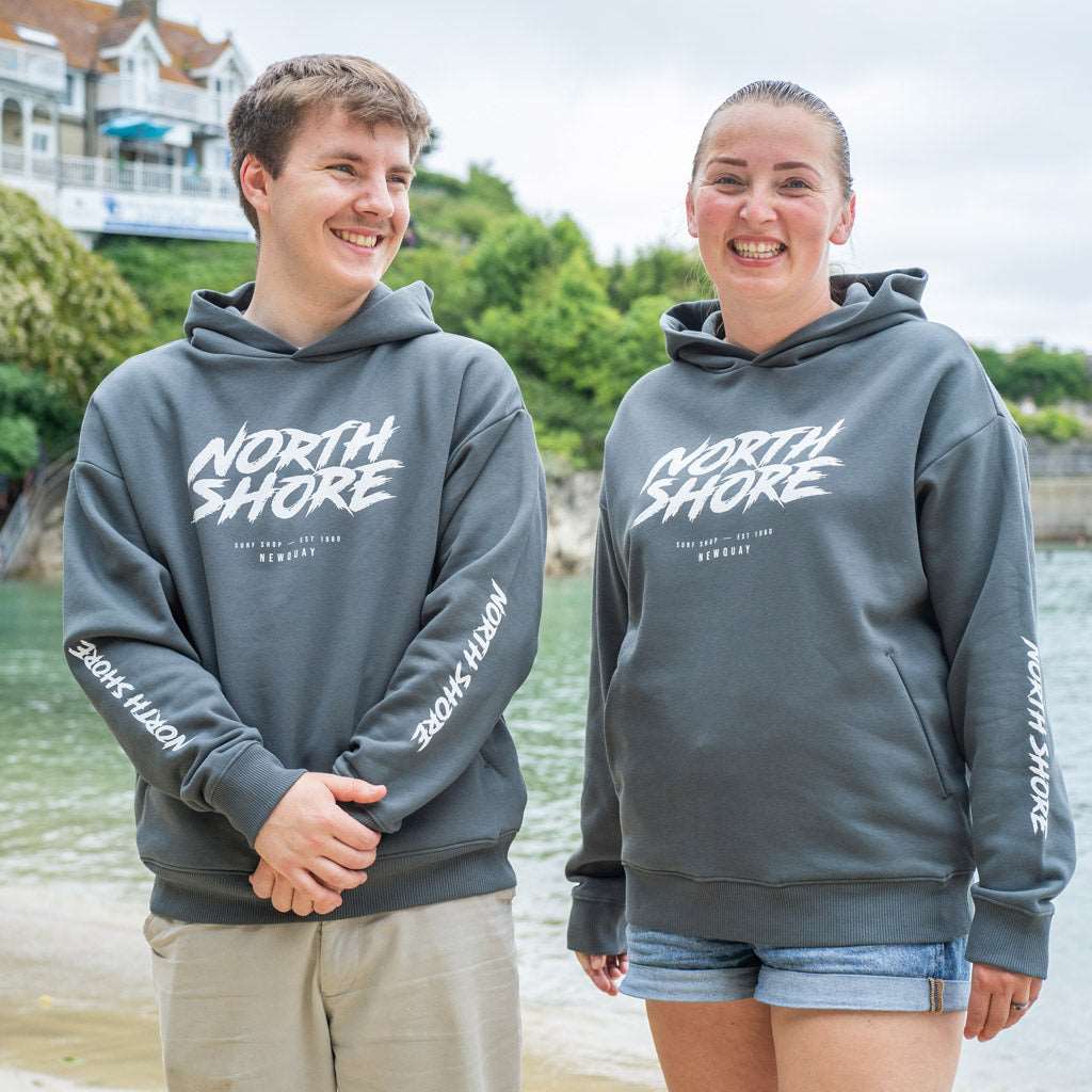 80's Logo Hoodie | Iron Grey | Northshore Surf Shop | Sweatshirt