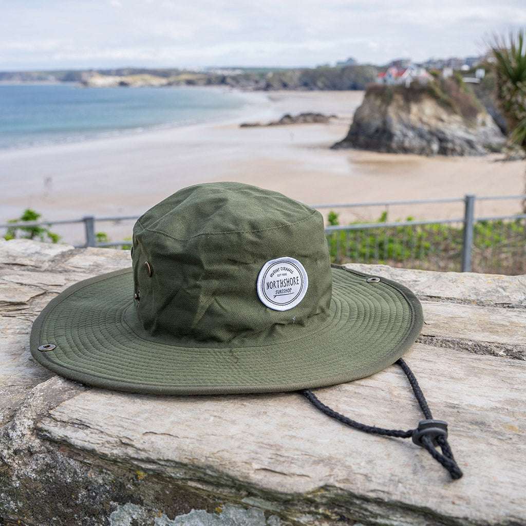 Northshore Classic Boonie Hat Green | Northshore Surf Shop | Bucket hat - Northshore Newquay - Surf/Skate Shop