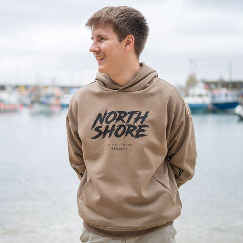80's Logo Hoodie | Driftwood | Northshore Surf Shop | Hoody - Northshore Newquay - Surf/Skate Shop