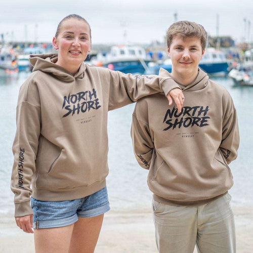 80's Logo Hoodie | Driftwood | Northshore Surf Shop | Hoody - Northshore Newquay - Surf/Skate Shop