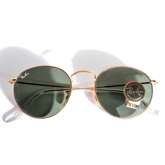 Ray Ban Round Metal sunglasses-Polished Bronze Copper | Ray Ban | Sunglasses