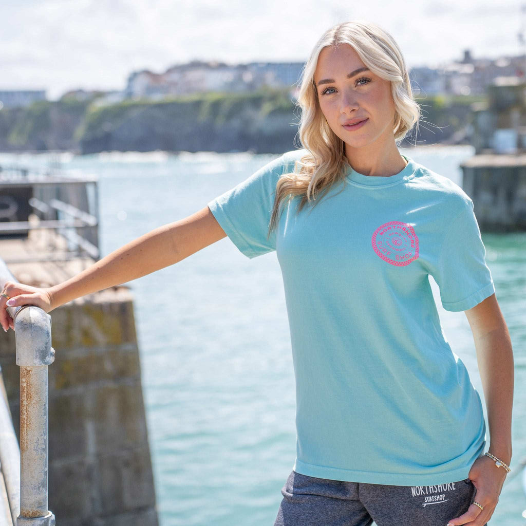 Checkered T-Shirt - Chalky Mint | Northshore Surf Shop |