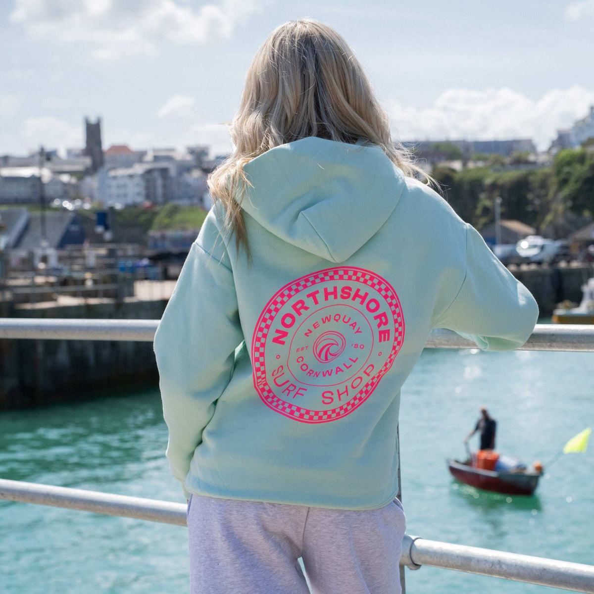Checkered Hoodie | Brook Green | Northshore Surf Shop | Sweatshirt - Northshore Newquay - Surf/Skate Shop