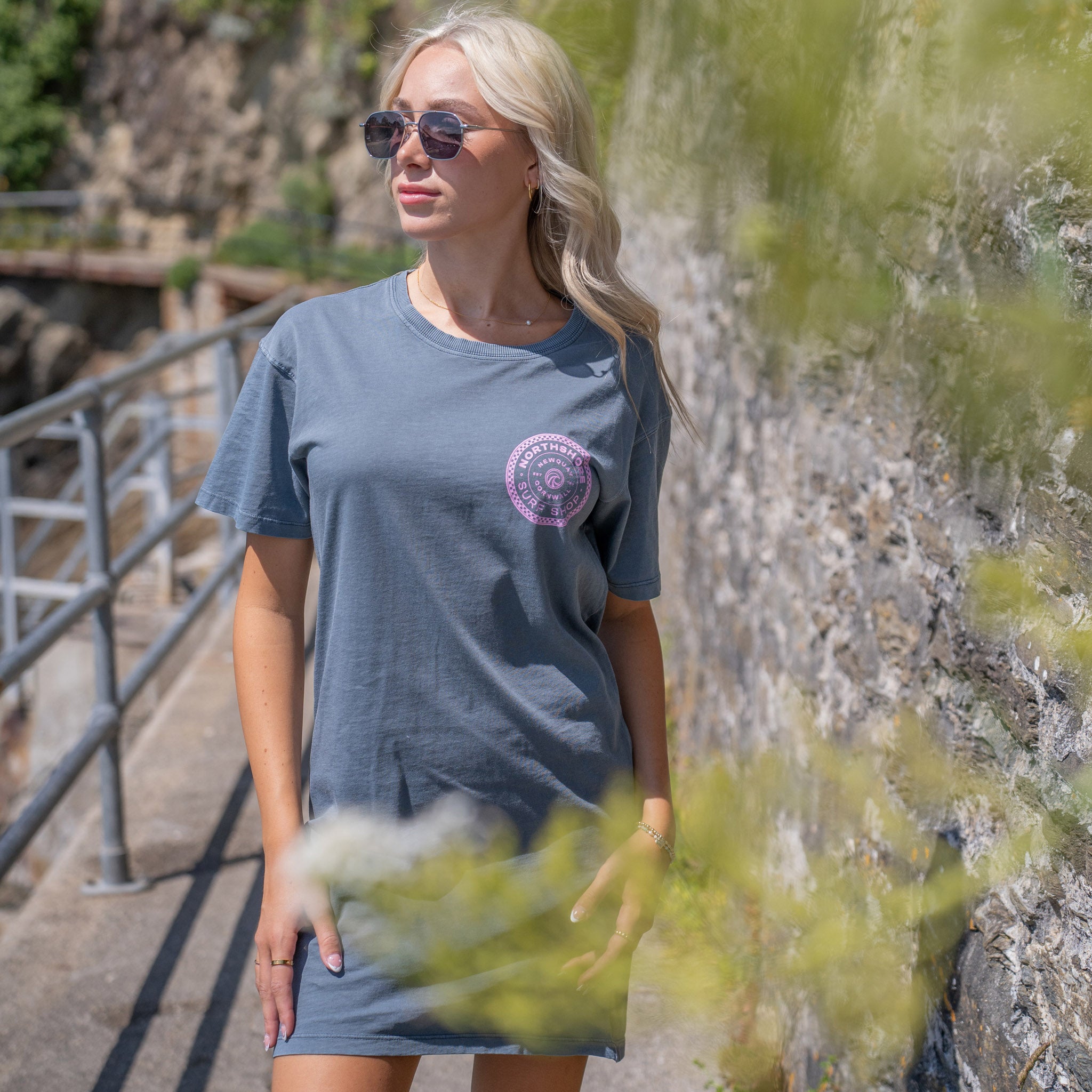 Girls T-Shirt Dress-Mineral Grey | Northshore Surf Shop | t shirt dress