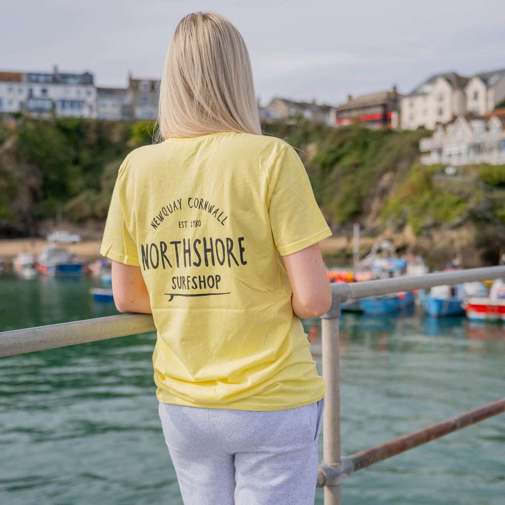 Classic Logo T Shirt | Lemon | Northshore Surf Shop | T Shirt - Northshore Newquay - Surf/Skate