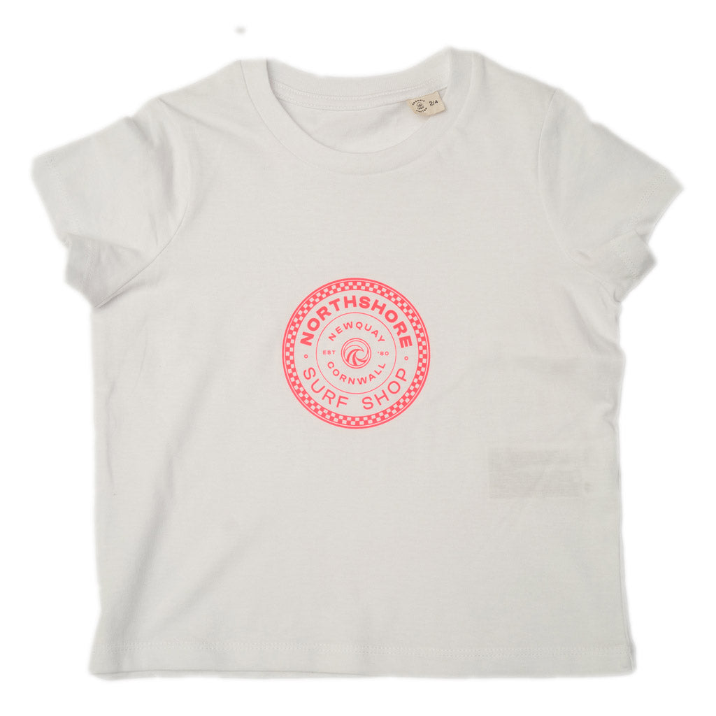 Northshore Kids Checkered T-shirt-White | Northshore Surf Shop | T-shirt