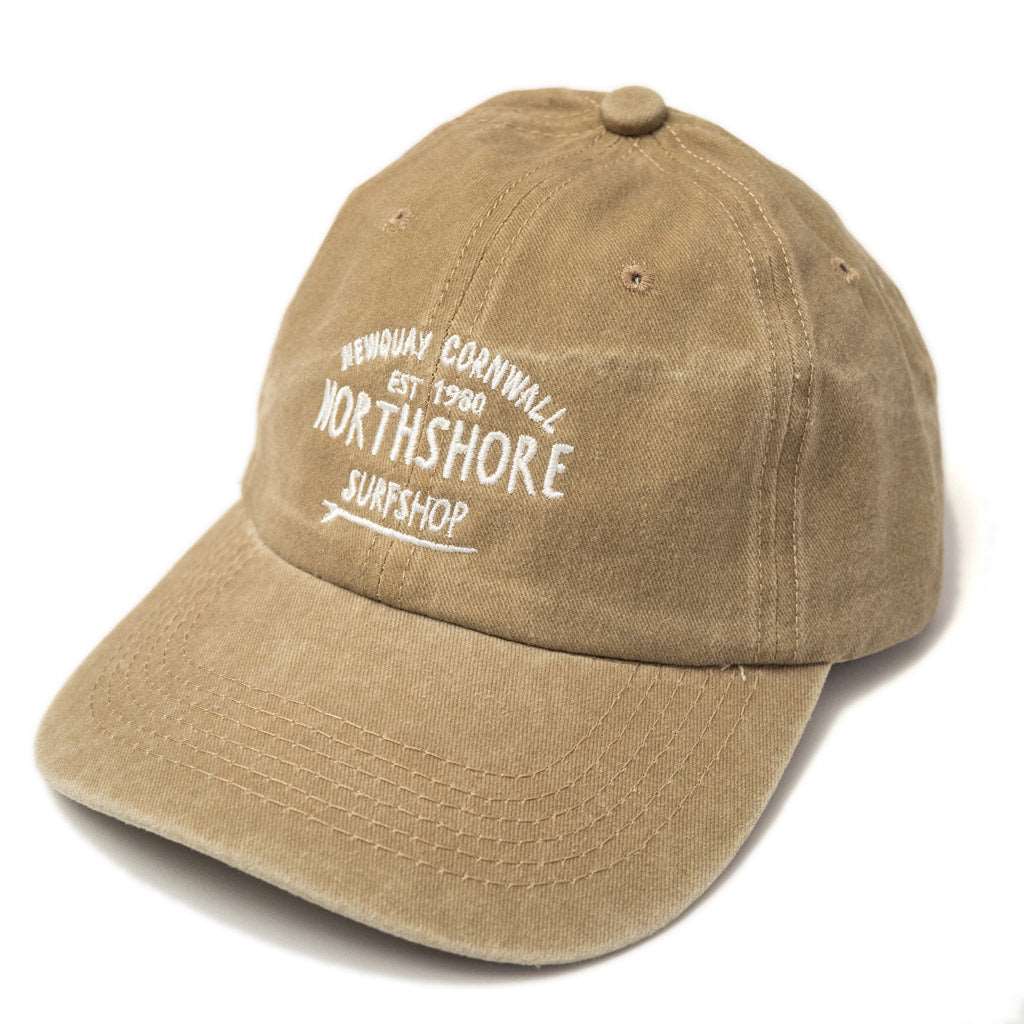 Core Logo Twill Baseball Cap-Khaki Wash | Northshore Surf Shop | Cap - Northshore Newquay - Surf/Skate Shop