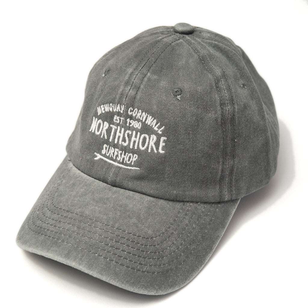 Core Logo Twill Baseball Cap-Grey Wash | Northshore Surf Shop | Cap - Northshore Newquay - Surf/Skate Shop