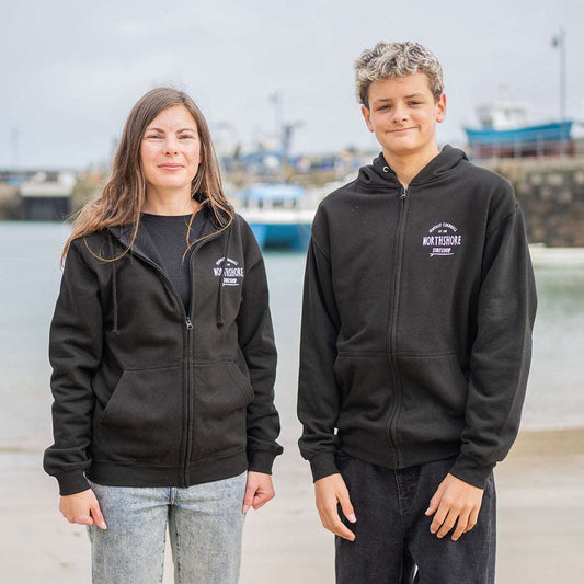 Classic Logo Zip Hoodie | Black | Northshore Surf Shop |