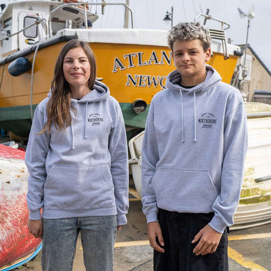 Classic Logo Hoodie | Heather Grey | Northshore Surf Shop | Hooded Sweatshirt