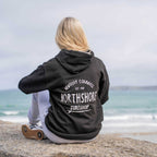 Classic Logo Hoodie | Black | Northshore Surf Shop | Hooded Sweatshirt - Northshore Newquay - Surf/Skate