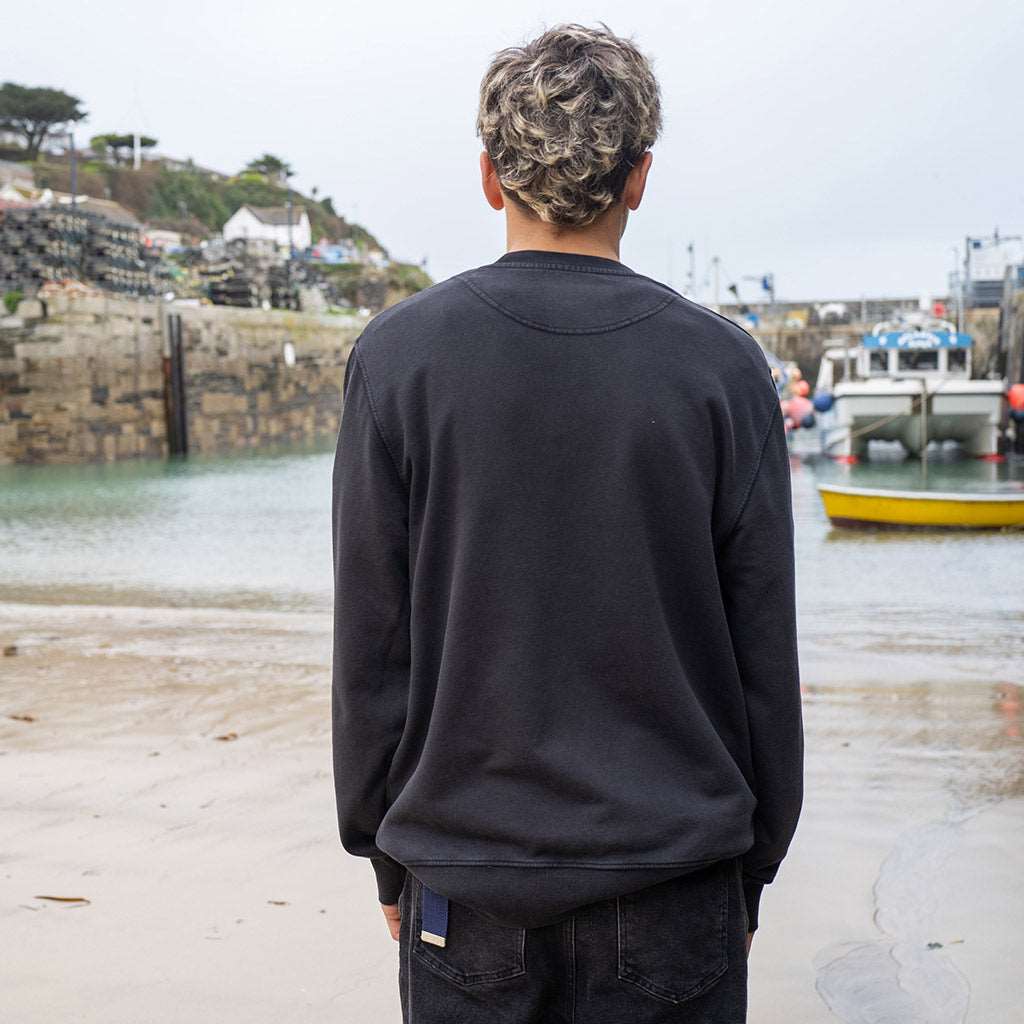 Classic Logo Crew | Hydro Black | Northshore Surf Shop | Sweatshirt - Northshore Newquay - Surf/Skate Shop