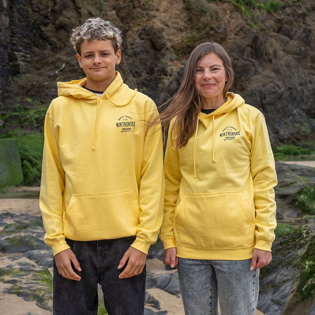 Classic Logo Hoodie | Sherbert Lemon | Northshore Surf Shop | Hooded Sweatshirt - Northshore Newquay - Surf/Skate Shop