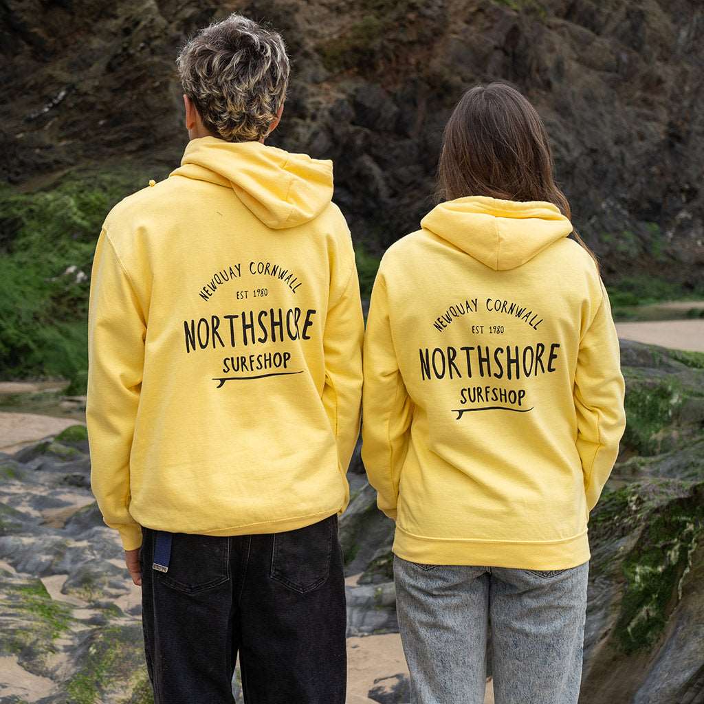 Classic Logo Hoodie | Sherbert Lemon | Northshore Surf Shop | Hooded Sweatshirt - Northshore Newquay - Surf/Skate Shop