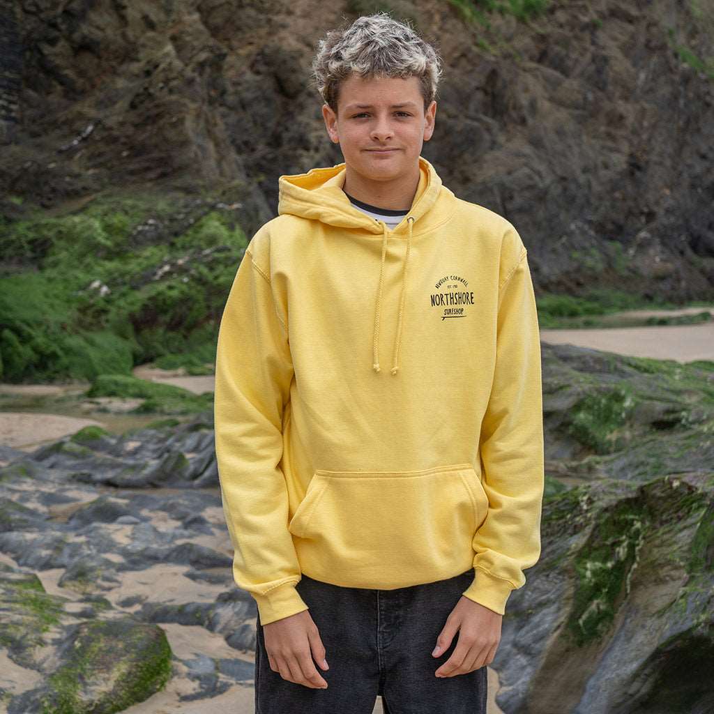 Classic Logo Hoodie | Sherbert Lemon | Northshore Surf Shop | Hooded Sweatshirt - Northshore Newquay - Surf/Skate Shop